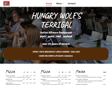 Tablet Screenshot of hungrywolfs.com.au